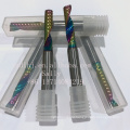 carbide single blade downcut end mills for drilling wood and alloy aluminum
